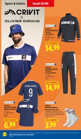 Promos Chaussettes dans le catalogue "SUPPORTEZ LES BLEUS !" de Lidl Chaussettes en promo dans le catalogue Lidl à la page 30