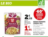 Repas Express - Cereal Bio en promo chez Super U Repas Express - Cereal Bio dans le catalogue Super U