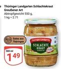 Schlachtkraut Greußener Art im Angebot bei GLOBUS in Plauen Schlachtkraut Greußener Art Angebote von Thüringer Landgarten bei GLOBUS Plauen für 1,49 €