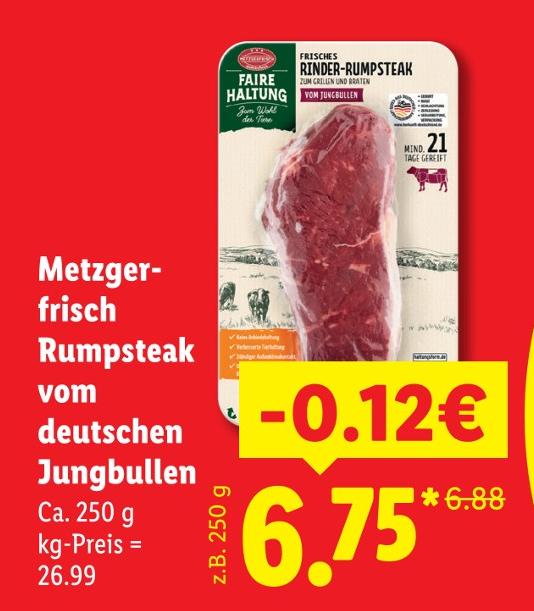 Rumpsteak vom deutschen Jungbullen