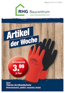 RHG Baucentrum Prospekt Artikel der Woche mit  Seite in Thalheim (Erzgebirge) und Umgebung