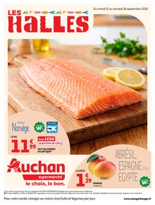 Catalogue Auchan Supermarché de la semaine 39, "LES HALLES", page 1, 22/09/2026 - 26/09/2026 Prospectus Auchan Supermarché en cours, "LES HALLES", page 1 sur 8