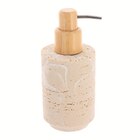 Distributeur à savon effet travertin polyrésine en promo chez Maxi Bazar Malakoff à 6,39 €