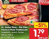 Aktuelles Die Ofenfrische & Pizza Tradizionale Angebot bei Netto Marken-Discount in Gotha ab 1,79 €