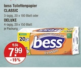 Toilettenpapier CLASSIC oder DELUXE von bess im aktuellen V-Markt Prospekt für 7,99 €