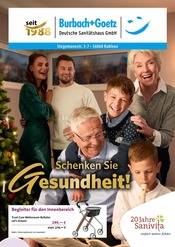 Burbach + Goetz Deutsche Sanitätshaus GmbH Sanitätshäuser Prospekt der aktuellen Woche mit 6 Seiten, gültig von 12.11.2025 bis 31.01.2026, in Bad Ems und Umgebung Aktueller Burbach + Goetz Deutsche Sanitätshaus GmbH Sanitätshäuser Prospekt in Bad Ems und Umgebung, "Schenken Sie Gesundheit!" mit 6 Seiten, 12.11.2025 - 31.01.2026