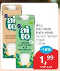 Oat Drink Haferdrink Smooth & Tasty von Aito für 1,99 € bei budni im Angebot Oat Drink Haferdrink Smooth & Tasty von Aito im aktuellen budni Prospekt