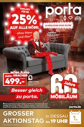 porta Möbel Prospekt "DIE MÖBILÄUMS-SPAR-SHOW", 12 Seiten, 26.10.2025 - 26.10.2025 Aktueller porta Möbel Prospekt, "DIE MÖBILÄUMS-SPAR-SHOW", mit Angeboten der Woche, gültig von 26.10.2025 bis 26.10.2025