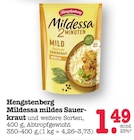 Mildessa mildes Sauerkraut Angebote von Hengstenberg bei E center Karlsruhe für 1,49 €