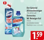 Der General Allzweckreiniger oder Domestos WC-Reiniger Gel Angebote bei famila Nordost Neustadt für 1,59 €