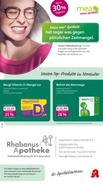 mea - meine apotheke Apotheken Prospekt der aktuellen Woche mit 4 Seiten, gültig von 01.10.2026 bis 31.10.2026, in Geisenheim und Umgebung Aktueller mea - meine apotheke Apotheken Prospekt in Geisenheim und Umgebung, "Unsere Oktober-Angebote" mit 4 Seiten, 01.10.2026 - 31.10.2026