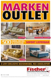 Aktueller Polstermöbel Fischer Prospekt mit Sofa, "MARKEN OUTLET", Seite 1