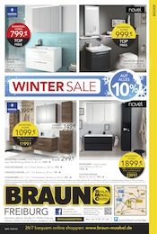 Aktueller BRAUN Möbel-Center Prospekt mit Badmöbel, "WINTER SALE", Seite 20