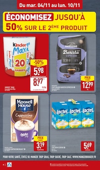 Promotion Profiteroles dans le prospectus Aldi, valable du 04/11/2025 au 10/11/2025 Promo Profiteroles dans le catalogue Aldi du moment à la page 8
