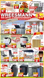 Sonderposten Prospekt von Wreesmann in Bischofswerda Aktueller Wreesmann Sonderposten Prospekt für Bischofswerda: DEIN SAISON- & SONDERPOSTENMARKT! mit 8} Seiten, 25.08.2025 - 30.08.2025