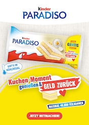 kinder Paradiso Prospekt für Berlin der aktuellen Woche, gültig von 20.10.2025 bis 16.11.2025 Aktueller kinder Paradiso Berlin Prospekt "Kuchen-Moment genießen & Geld zurück" mit 1 Seite