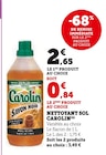 Nettoyant sol(a) - CAROLIN en promo chez Super U Chambéry à 0,84 €