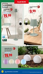 Prix et réduction Lampadaire dans le prospectus Lidl en cours Offre Lampadaire dans le catalogue Lidl du moment à la page 38