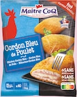 Cordon bleu de poulet surgelé - Maître CoQ en promo chez Intermarché Vallauris à 3,74 €
