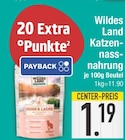 Katzennahrung Angebote von Wildes Land bei EDEKA Augsburg für 1,19 €