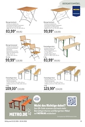 METRO Bierzeltgarnitur im Prospekt 