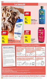 Prix et réduction Shampooing dans le prospectus Carrefour Market en cours Offre Shampooing dans le catalogue Carrefour Market du moment à la page 48