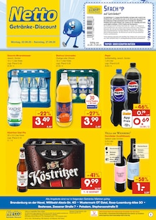Bier im Netto Marken-Discount Prospekt "DER ORT, AN DEM DU IMMER AUSGEZEICHNETE PREISE FINDEST." mit 2 Seiten (Brandenburg (Havel))