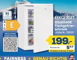 GS12040E Tischgefrierschrank Angebote von exquisit bei EURONICS Bergkamen für 199,00 €