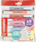 LOT DE 9 SURLIGNEURS SWING COOL PASTEL - STABILO à 5,15 € dans le catalogue Auchan Hypermarché