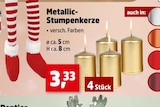 Metallic-Stumpenkerze bei Thomas Philipps im Groß Kiesow Prospekt für 3,33 €