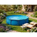 Piscine tubulaire ronde - CARREFOUR en promo chez Carrefour Market Bastia à 113,99 €