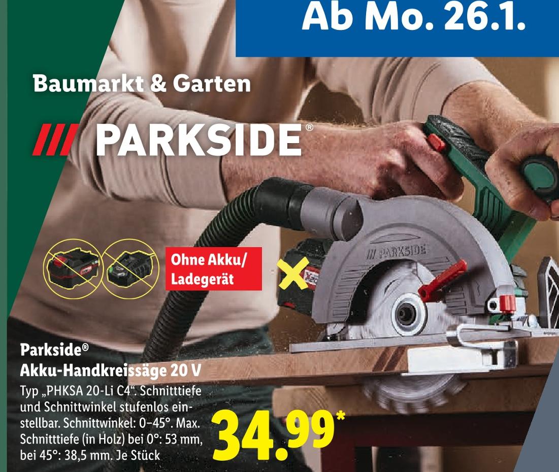 Akku-Handkreissäge 20 V