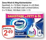 Aktuelles Wisch & Weg Küchentücher Sparblatt Angebot bei GLOBUS in Kerpen (Kolpingstadt) ab 2,49 €