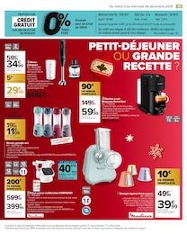 Prix et réduction Nespresso dans le prospectus Carrefour en cours Offre Nespresso dans le catalogue Carrefour du moment à la page 21