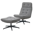 Aktuelles Sessel und Hocker Lejde grau/schwarz Lejde grau/schwarz Angebot bei IKEA in Osnabrück ab 449,00 €