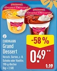 Grand Dessert Schoko im ALDI Nord Prospekt Grand Dessert Schoko von Ehrmann im aktuellen ALDI Nord Prospekt für 0,49 €