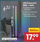 LED Eckleuchte RGB + Weiß von  im aktuellen Netto Marken-Discount Prospekt für 17,99 €