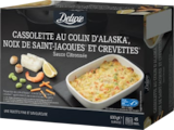Cassolette au colin d'Alaska, noix de Saint-Jacques et crevettes - DELUXE en promo chez Lidl Mérignac à 7,79 €