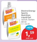 Sports Nutrition Liquid Gel von Dextro Energy für 1,59 € bei budni im Angebot Sports Nutrition Liquid Gel von Dextro Energy im aktuellen budni Prospekt