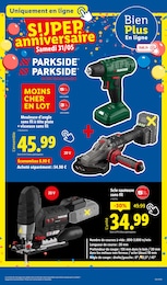 Prix et réduction Meuleuse dans le prospectus Lidl en cours Offre Meuleuse dans le catalogue Lidl du moment à la page 57