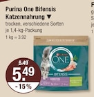 Katzenfutter im V-Markt Prospekt Bifensis Katzennahrung von Purina One im aktuellen V-Markt Prospekt für 5,49 €