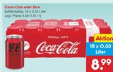 Aktuelles Coca-Cola oder Zero Angebot bei Netto Marken-Discount in Dresden ab 8,99 €