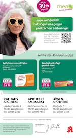 Aktueller mea - meine apotheke Apotheke Prospekt in Wendlingen und Umgebung, "Unsere Juli-Angebote" mit 4 Seiten, 01.07.2025 - 31.07.2025