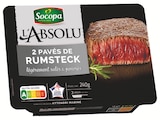 Viande bovine : 2 pavés de rumsteck marinés nature - SOCOPA dans le catalogue Intermarché Super