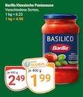 Klassische Pastasauce im Angebot bei GLOBUS in Nettetal Klassische Pastasauce Angebote von Barilla bei GLOBUS Nettetal für 1,99 €