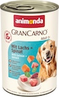Aktuelles Nassfutter Hund mit Lachs & Spinat Angebot bei dm-drogerie markt in Paderborn ab 1,65 €