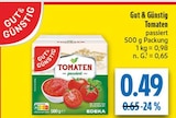 Tomaten passiert Angebote von Gut & Günstig bei diska Hof für 0,49 €