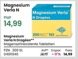 Magnesium Verla N Dragées von  im aktuellen REWE Prospekt für 14,99 €