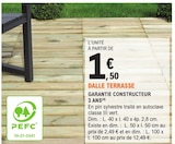 Dalle terrasse en promo à 1,50 € chez E.Leclerc Dalle terrasse dans le catalogue E.Leclerc