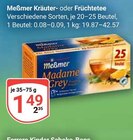 Kräuter- oder Früchtetee im Angebot bei GLOBUS in Rostock Kräuter- oder Früchtetee Angebote von Meßmer bei GLOBUS Rostock für 2,35 €